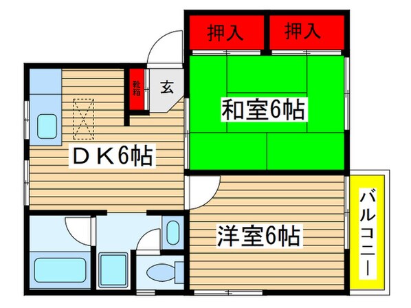 ジュネス和光の物件間取画像